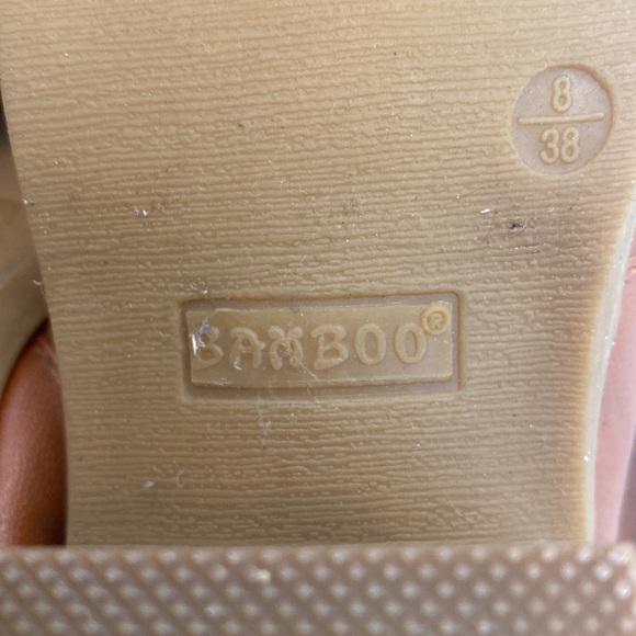 Bamboo Taupe Cowboy Style Booties Chunky Heel, Size 8 - Picture 5 of 8